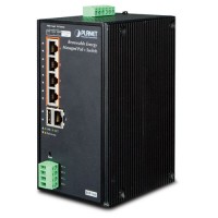 PLANET BSP-360 Industrial Renewable Energy 4-Port 10/100/1000T 802.3at PoE+ Managed Ethernet Switch
